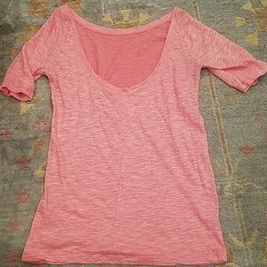 Peachy-pink low scoop back lightweight Gap Tshirt